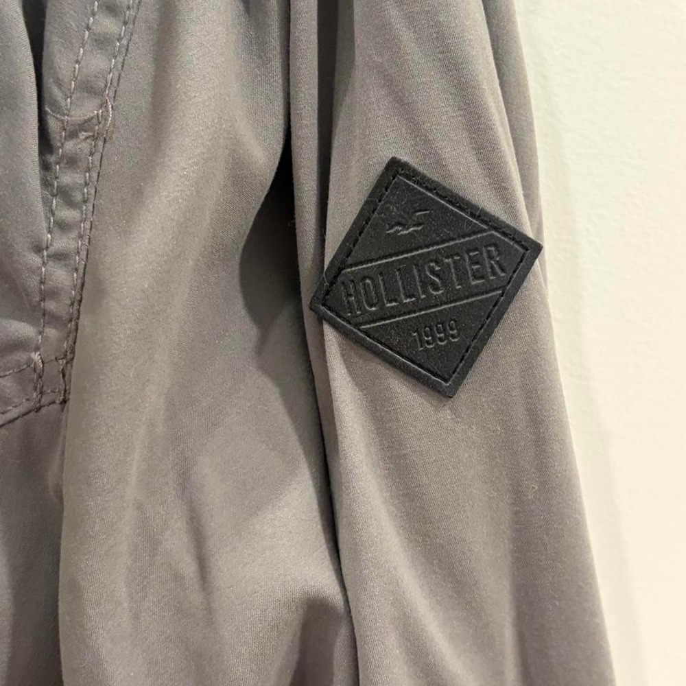 Hollister Co. gray soft cozy fleece lined jacket with hood, size XL - Picture 6 of 8